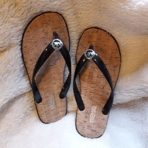 Michael Kors flip flops sz 5 brand new never worn